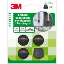 Embout caoutchouc enveloppant Ø20mm - 3M